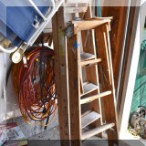 T14. Wooden step stools.